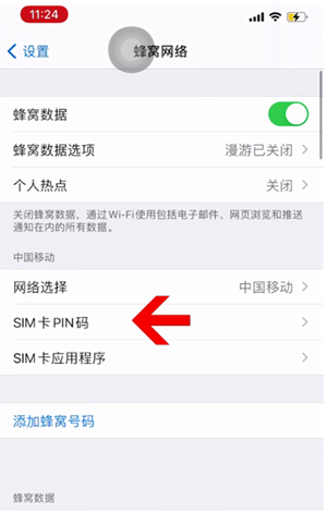 澧县苹果14维修网分享如何给iPhone14的SIM卡设置密码 