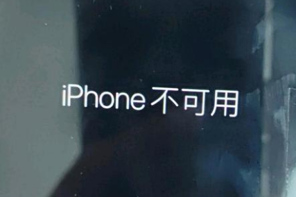 澧县苹果服务网点分享锁屏界面显示“iPhone 不可用”如何解决 