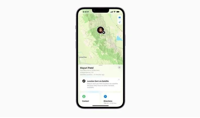 澧县苹果14维修分享iPhone14系列中 FindMy功能通过卫星分享位置方法教程 