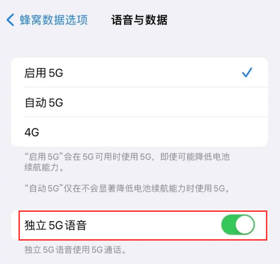 澧县苹果14维修分享iPhone 14 Pro如何开启VoNR 